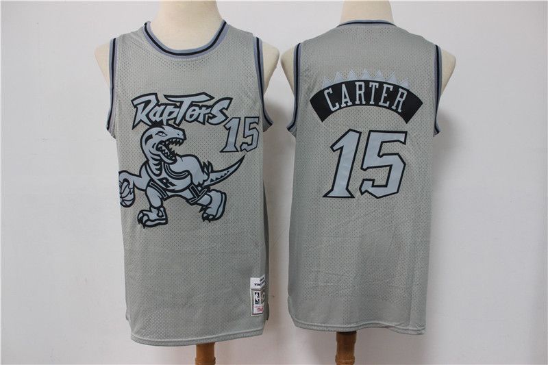 Men Toronto Raptors #15 Carter Grey Vintage Limited Edition NBA Jersey->toronto raptors->NBA Jersey